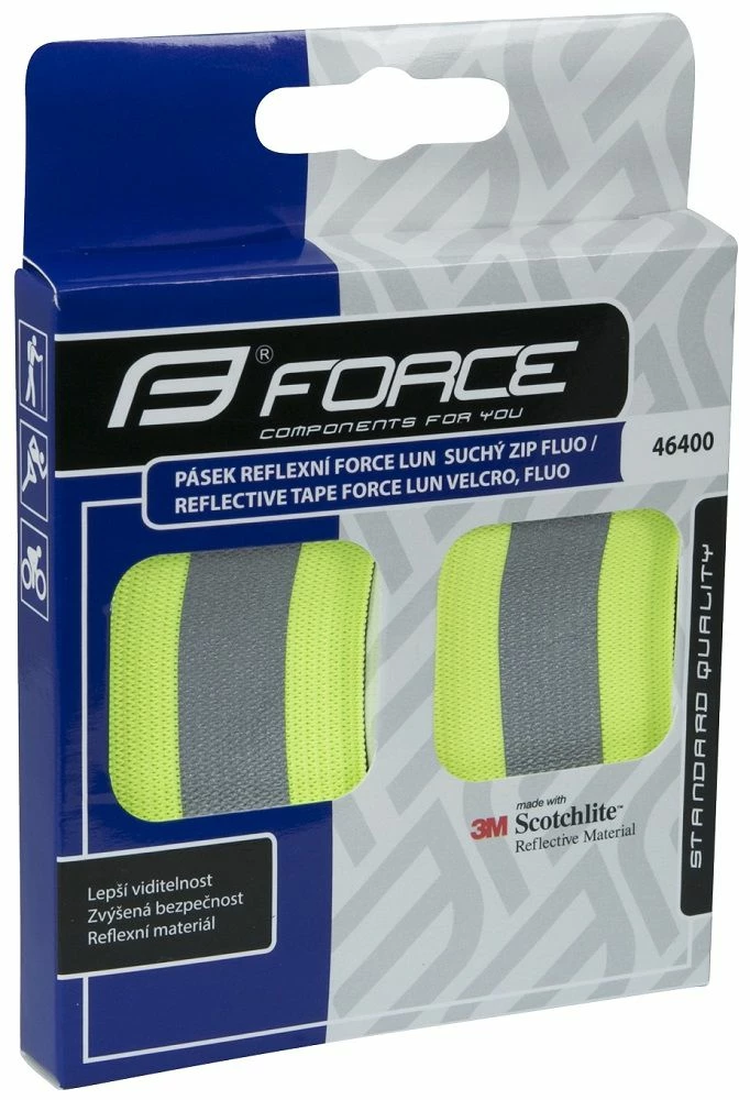 Bandes Velcro Réfléchissantes Force Lun - Paire 2 Bandes Velcro Réfléchissantes Force Lun - Paire – Image 2