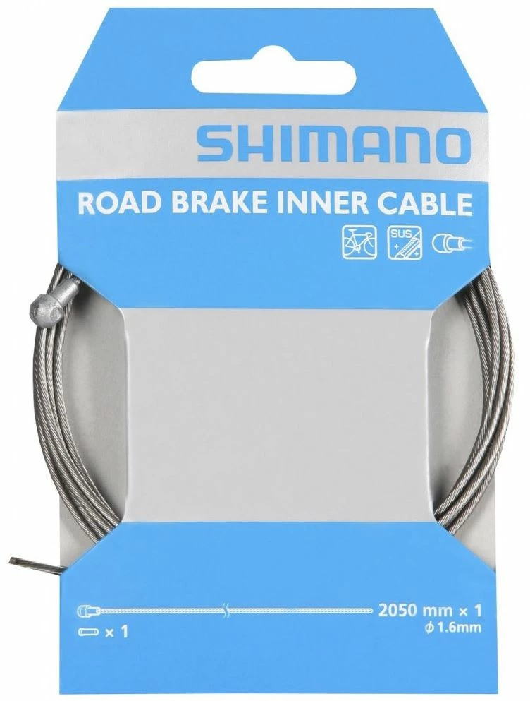 Câble Frein Shimano Acier Galvanisé 1.6X2050 Mm 1 Câble Frein Shimano Acier Galvanisé 1.6X2050 Mm