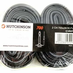 Chambre à Air Hutchinson Butyl 700x28/35 Valve Presta 48mm - Lot De 2